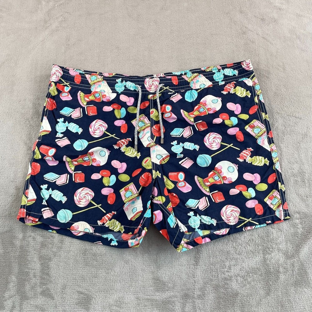 Vilebrequin Swim Trunks Shorts Men 2XL Multi Candy AOP Colorful Beach No Liner